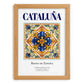 Cataluña, Spain – Travel Poster, set in oak frame