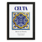 Ceuta, Spain – Cultural Heritage Wall Art, in sleek black frame