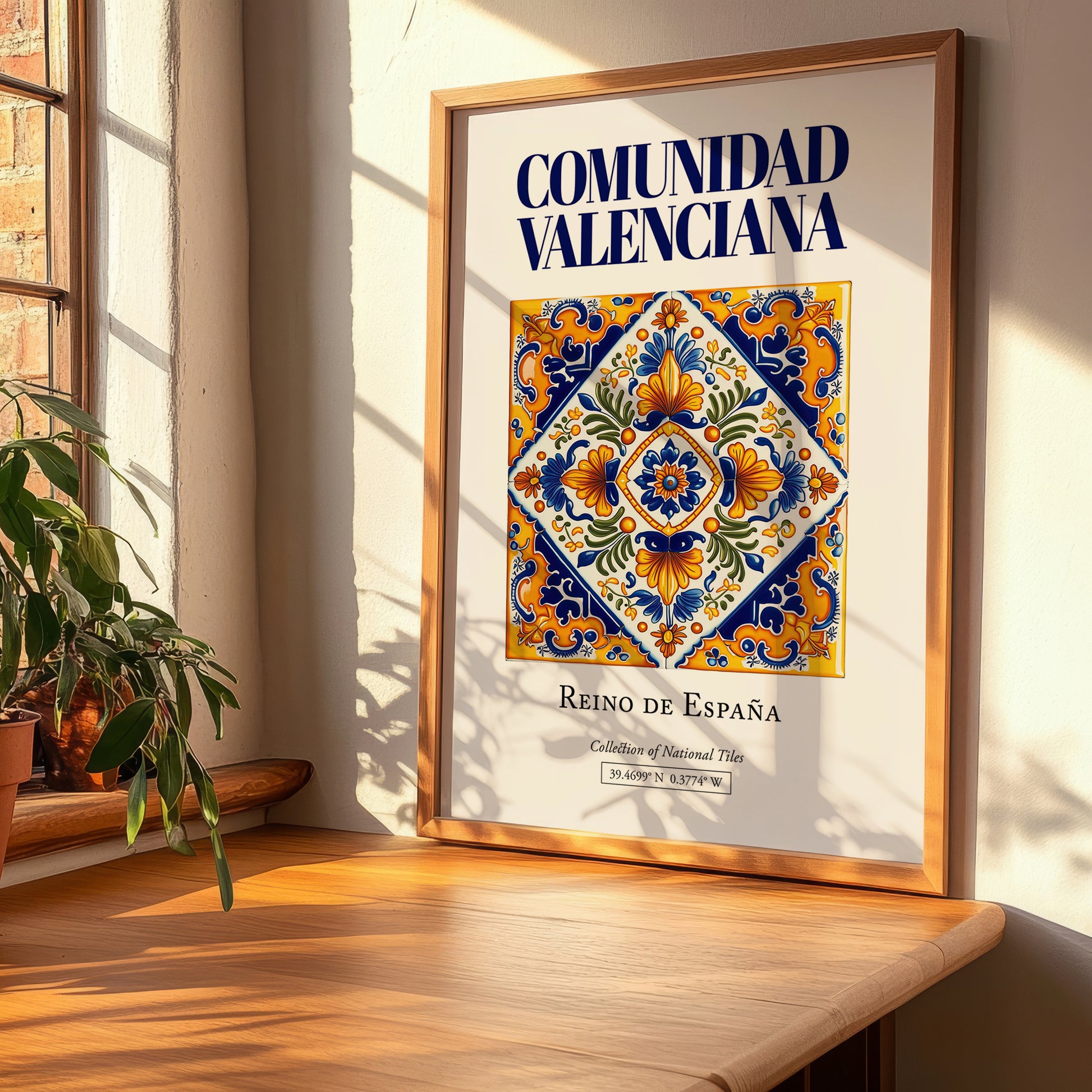Comunidad Valenciana, Spain – Travel Poster, clean layout with no caption
