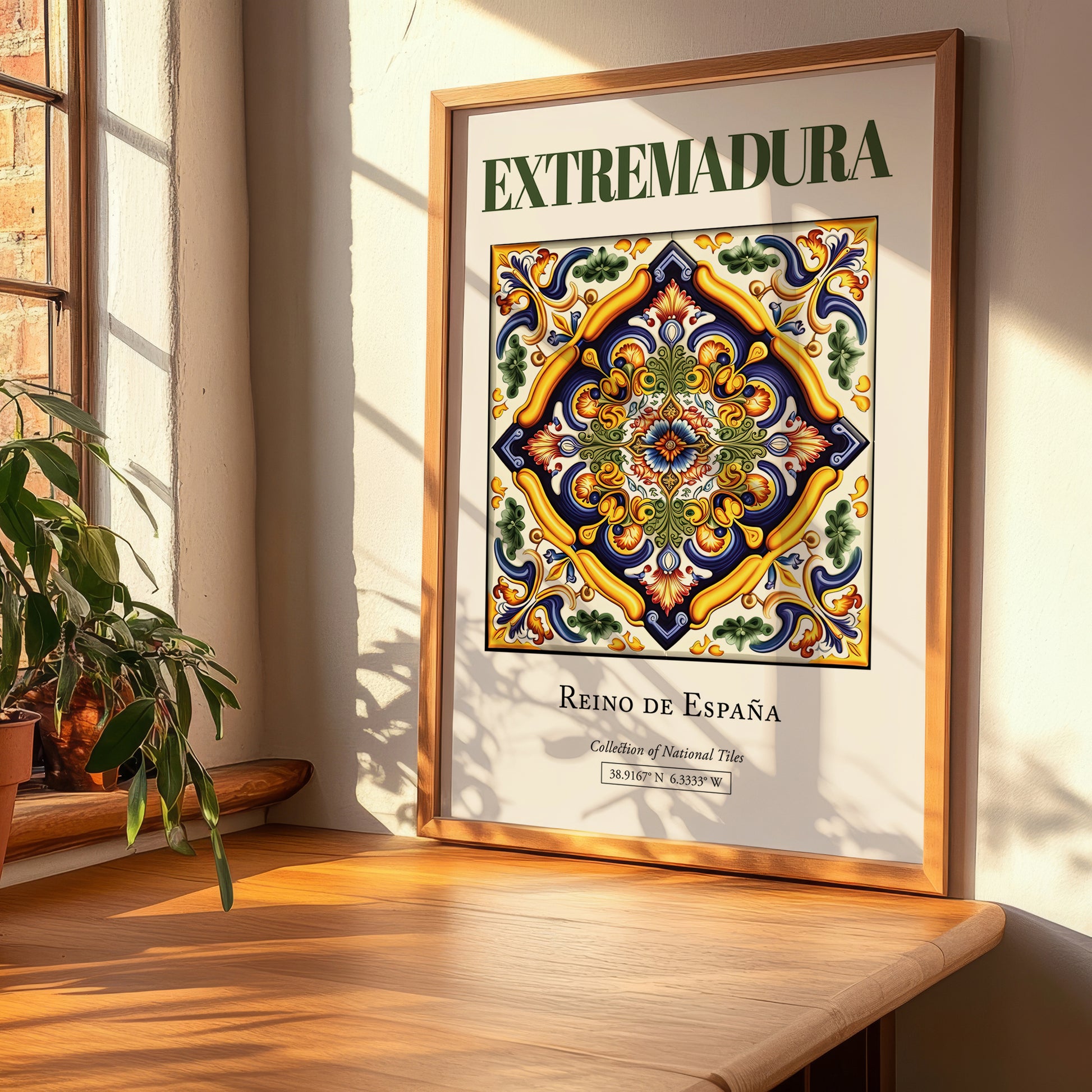 Extremadura, Spain – Travel Print, clean layout with no caption