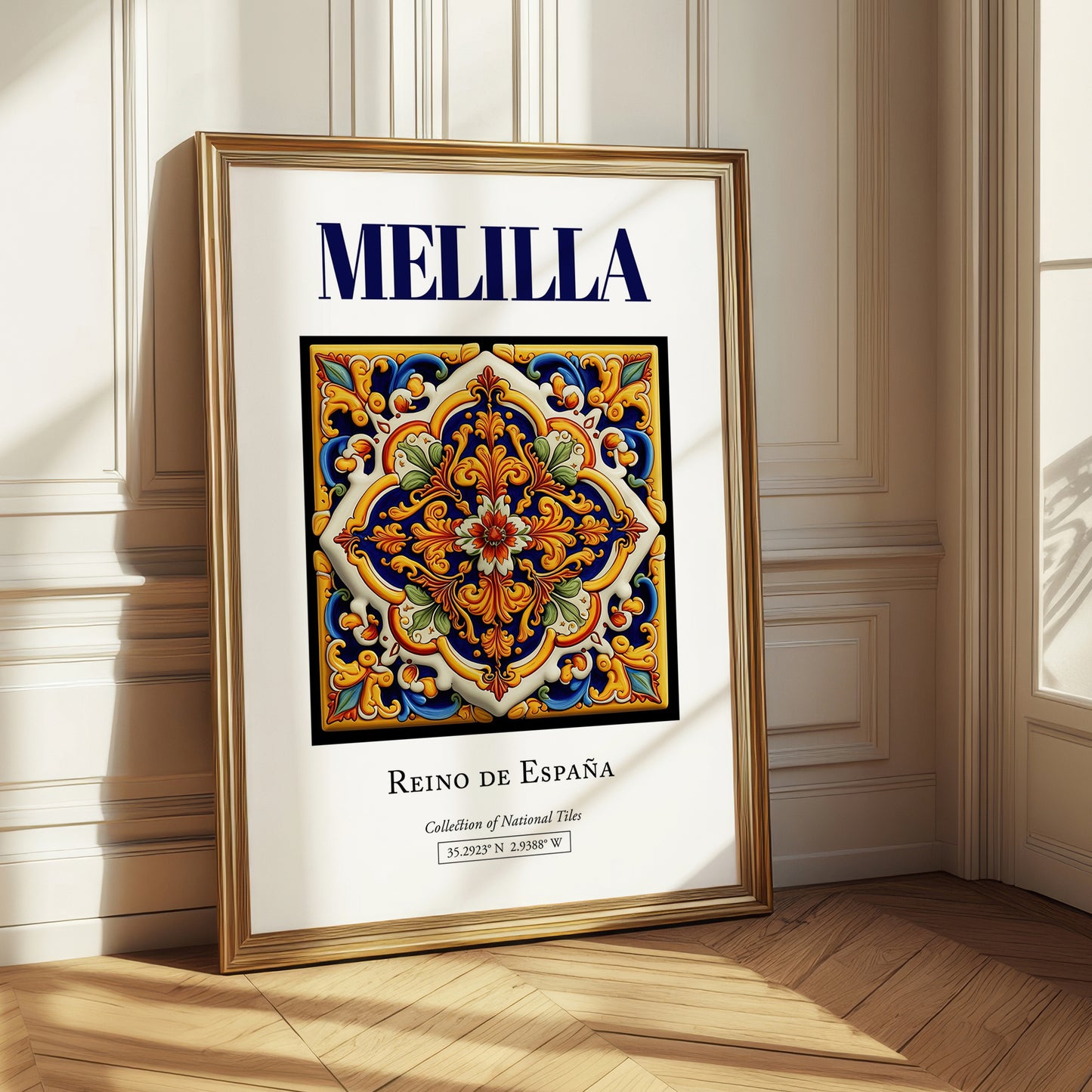 Melilla, Spain – Travel Poster, styled in a charming Paris street view