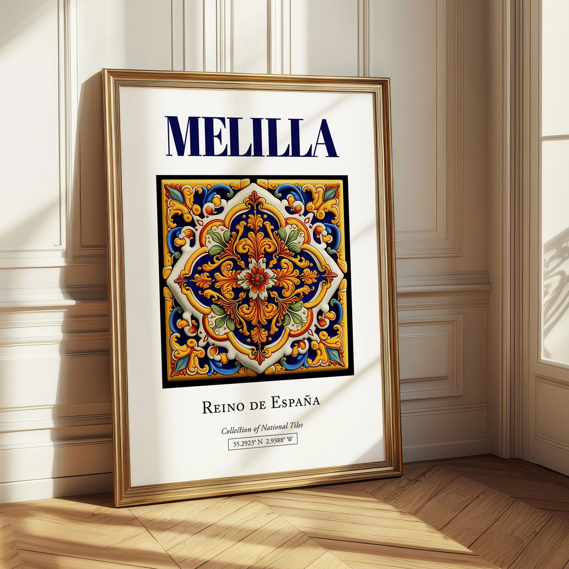 Melilla, Spain – Travel Poster, styled in a charming Paris street view