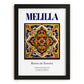 Melilla, Spain – Travel Poster, in sleek black frame
