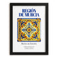 Región de Murcia, Spain – Travel Poster, in sleek black frame