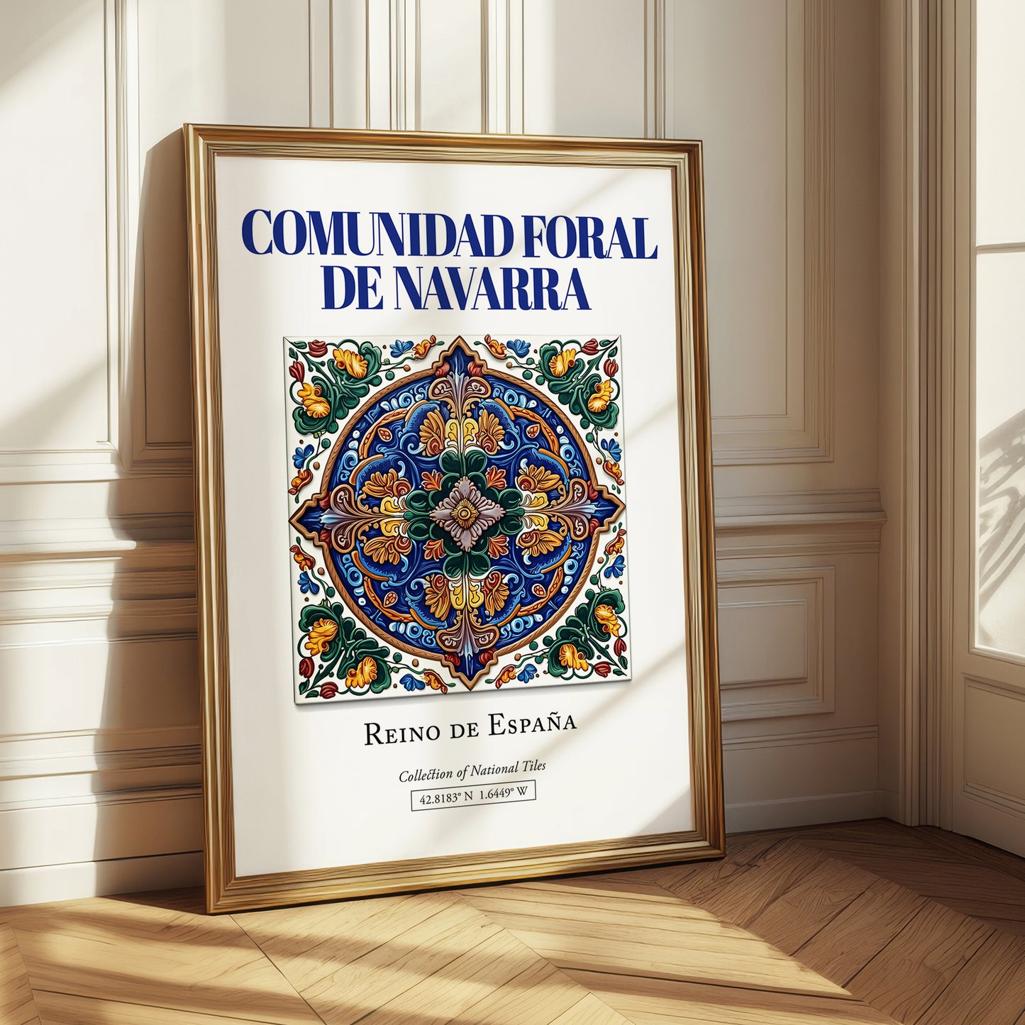 Comunidad Foral de Navarra, Spain – World Heritage Travel Poster, styled in a charming Paris street view