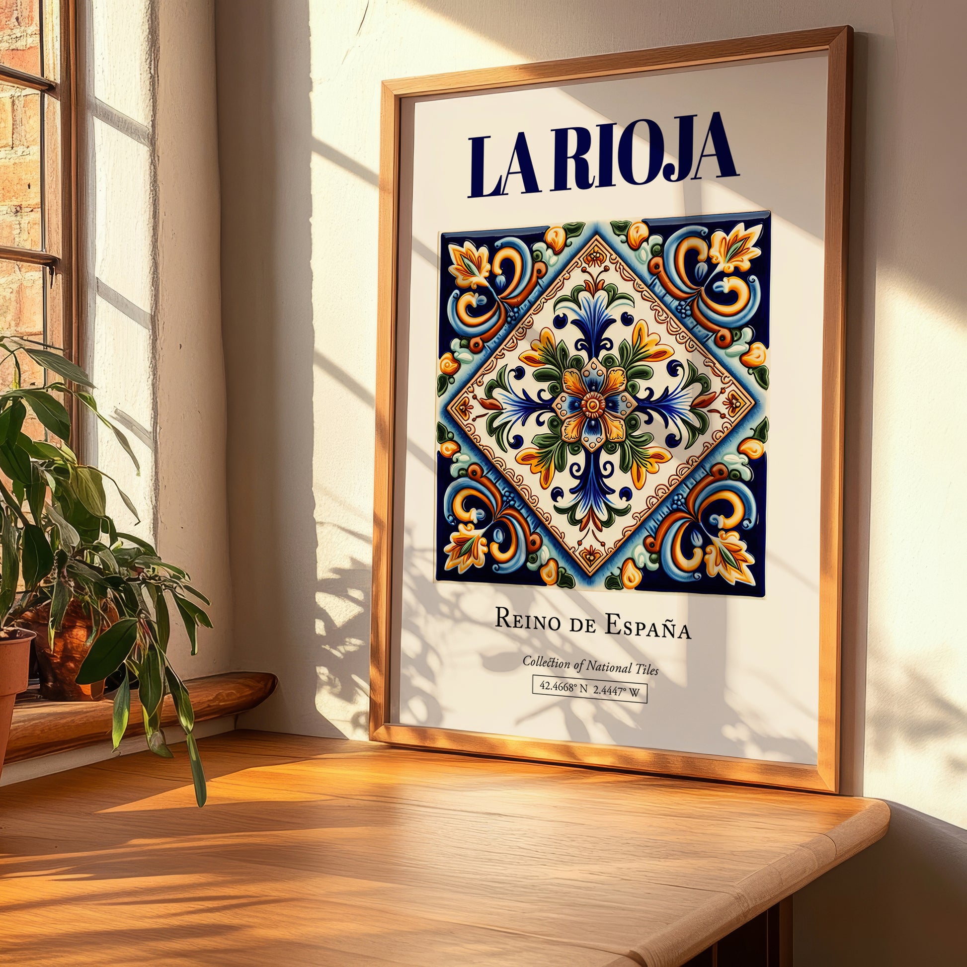 La Rioja, Spain – Travel Print, clean layout with no caption