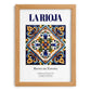 La Rioja, Spain – Travel Print, set in oak frame