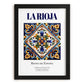 La Rioja, Spain – Travel Print, in sleek black frame