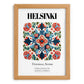 Helsinki, Finland – Country Culture Poster, set in oak frame