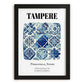 Tampere, Finland – Travel Wall Decor, in sleek black frame