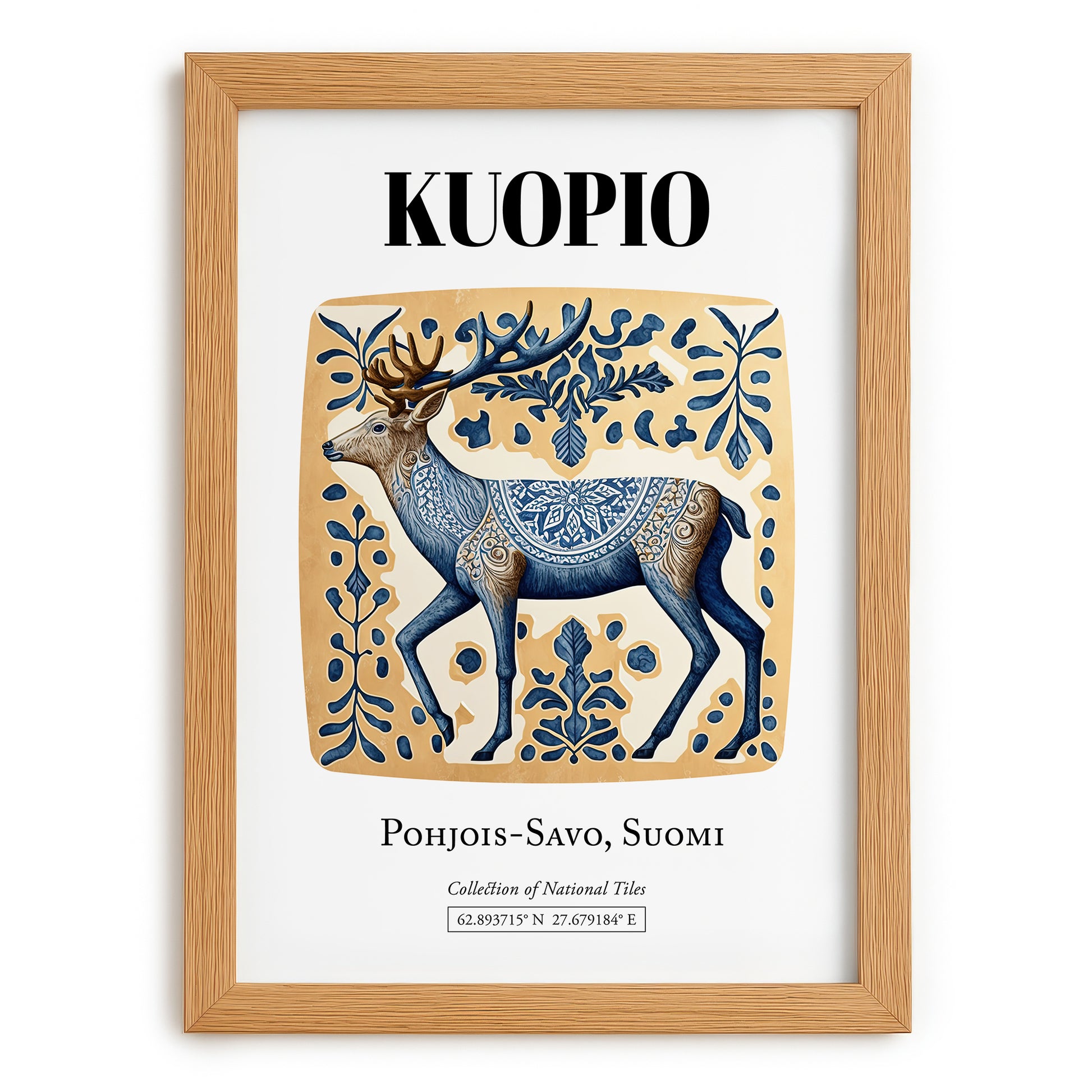 Kuopio, Finland – Dream Destination Decor, set in oak frame