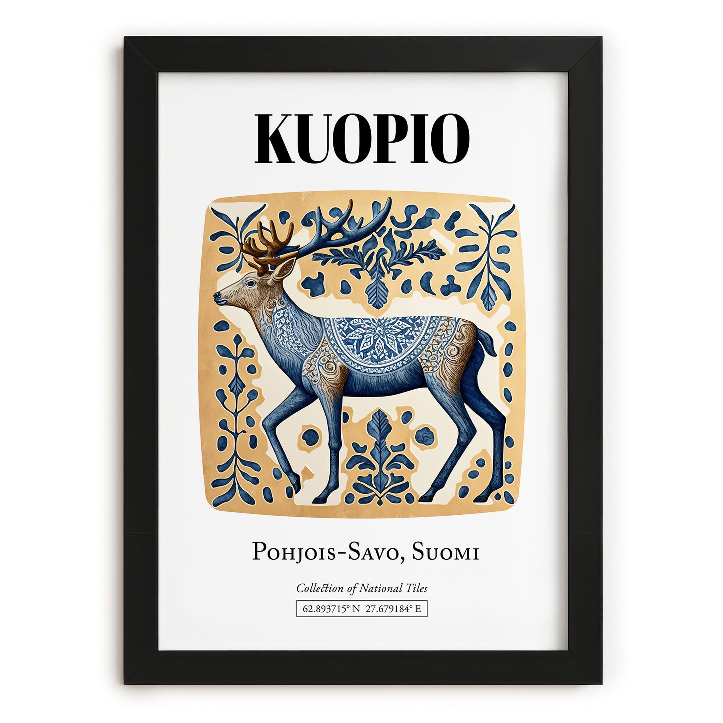 Kuopio, Finland – Dream Destination Decor, in sleek black frame