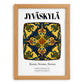Jyväskylä, Finland – Illustrated Travel Poster, set in oak frame