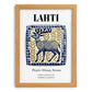 Lahti, Finland – Travel Print, set in oak frame