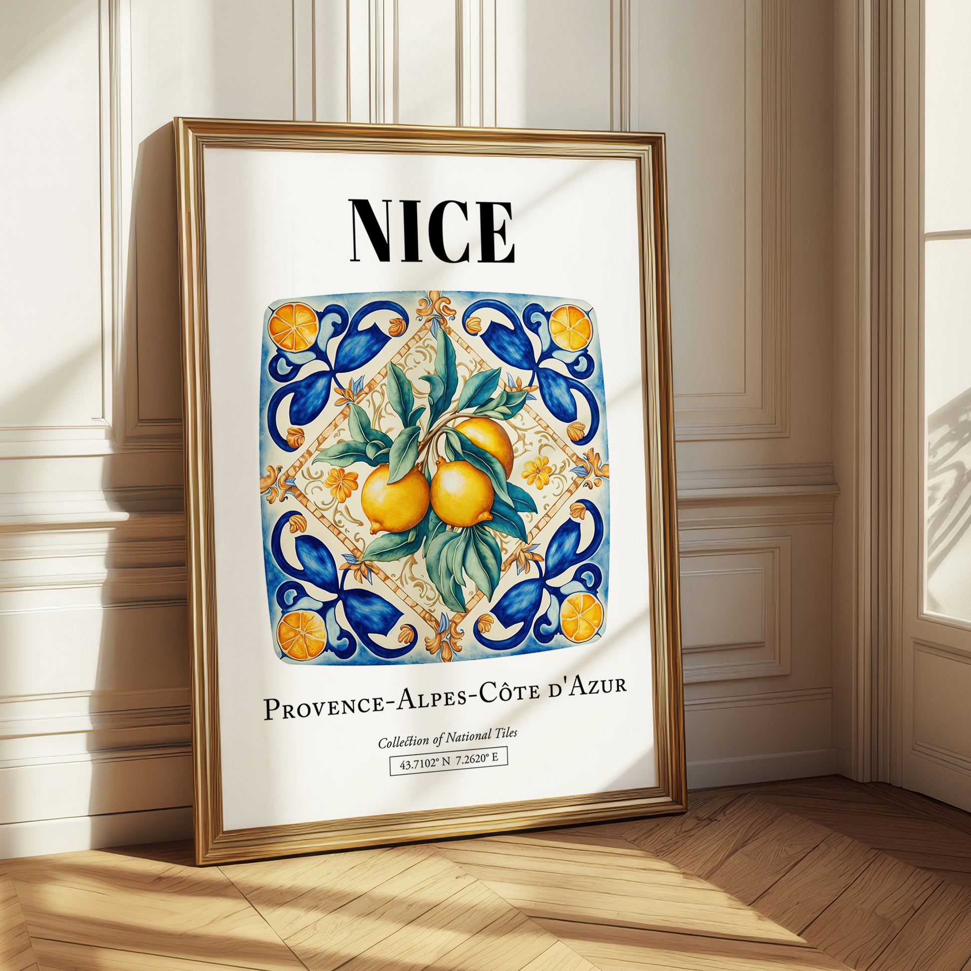 Nice, France – Travel Poster, styled in a charming Paris street view