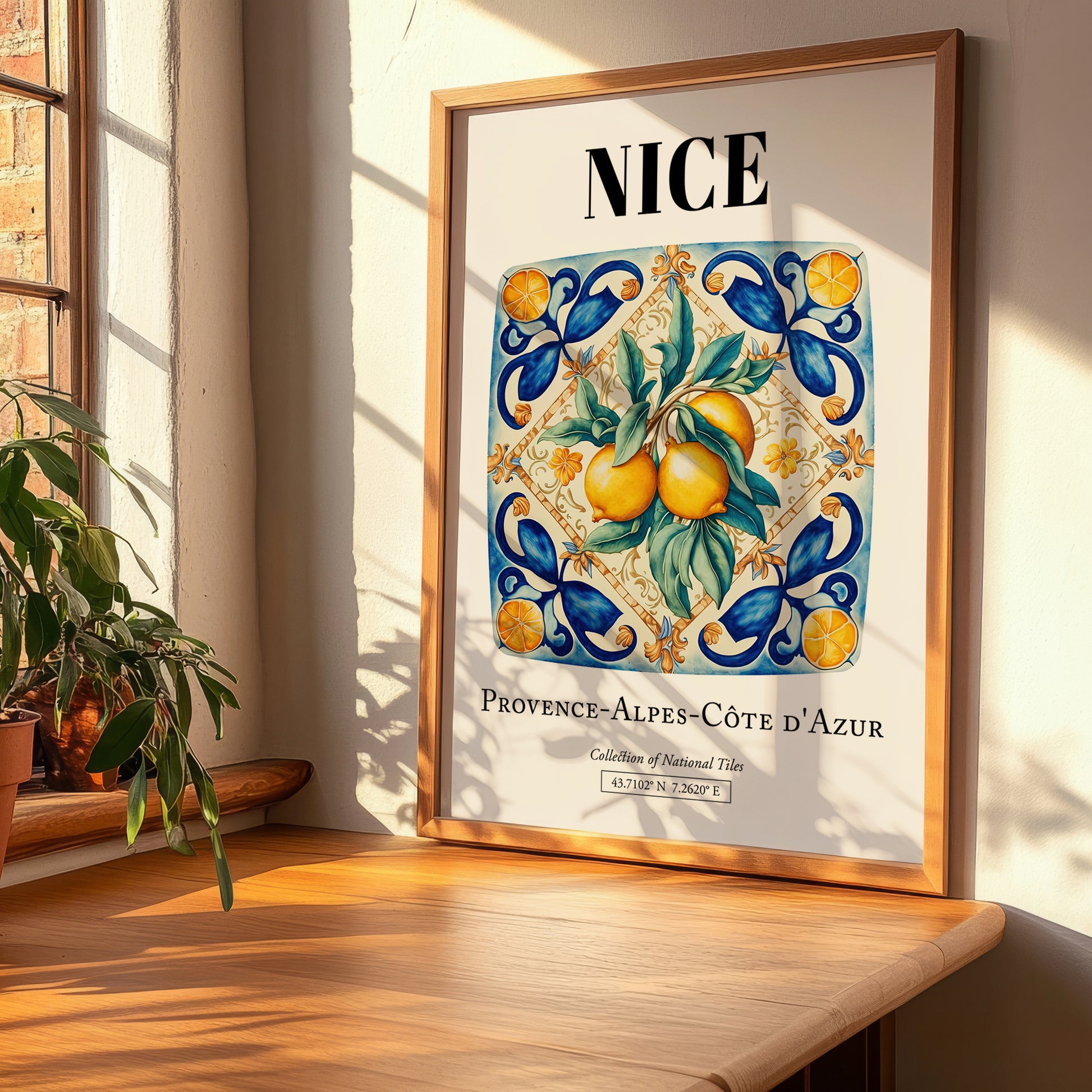 Nice, France – Travel Poster, clean layout with no caption