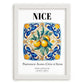 Nice, France – Travel Poster, placed in minimal white frame