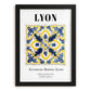 Lyon, France – Travel Wall Art, in sleek black frame