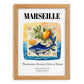 Marseille, France – Travel Print, set in oak frame