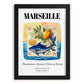 Marseille, France – Travel Print, in sleek black frame