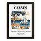 Cannes, France – Travel Poster, in sleek black frame