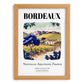 Bordeaux, France – Travel Print, set in oak frame