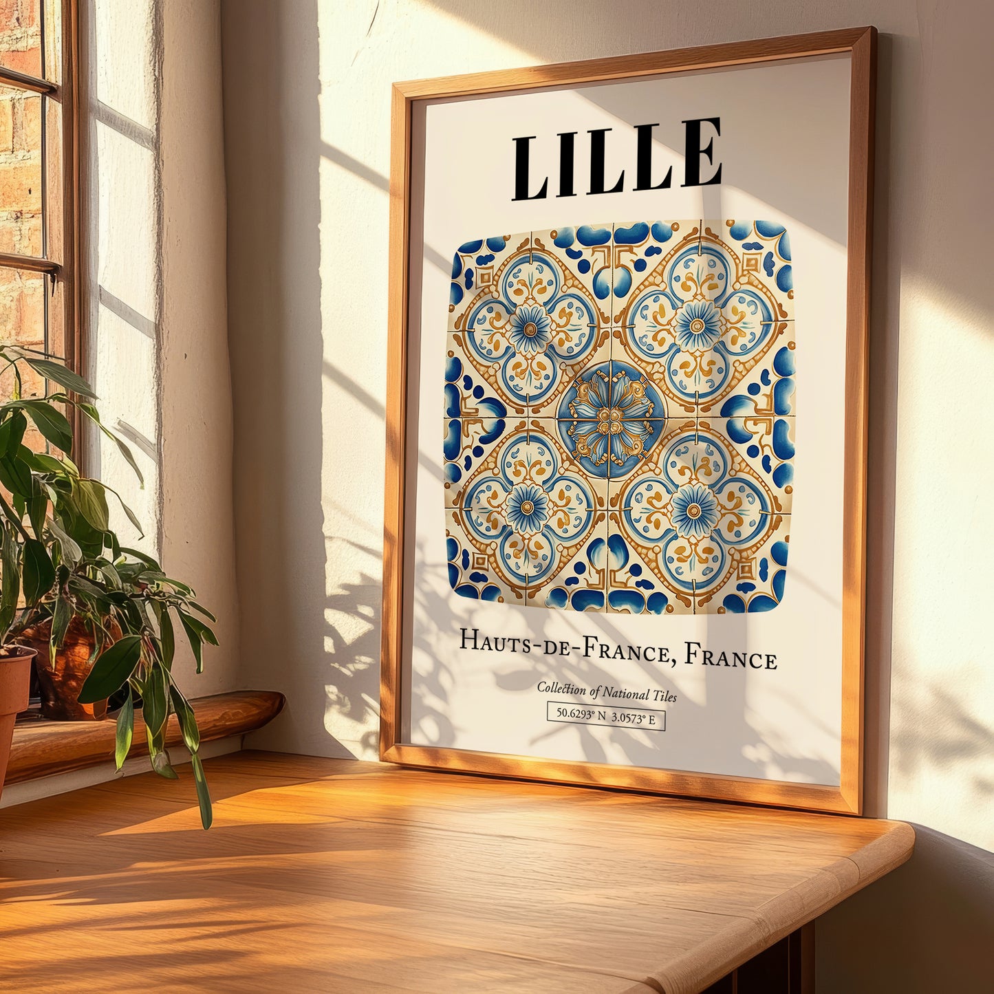 Lille, France – Travel Print, clean layout with no caption