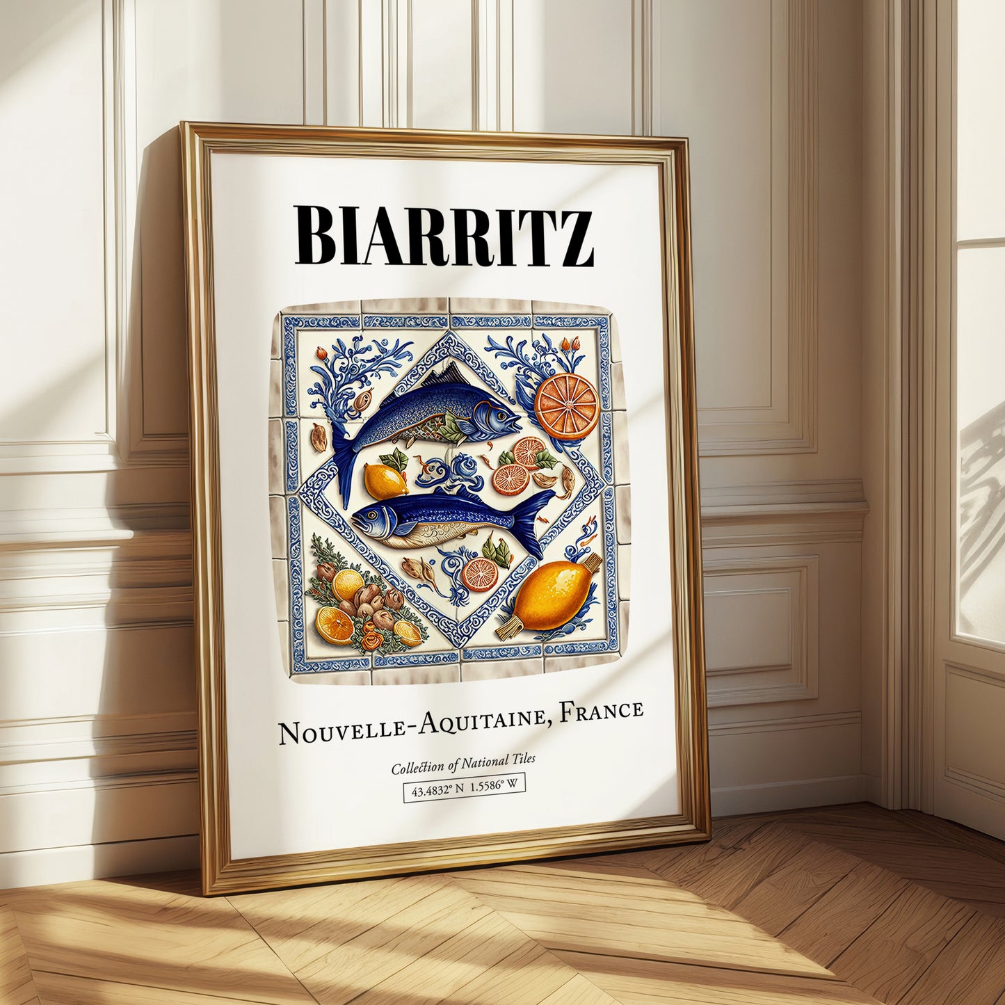 Biarritz, France – Travel Wall Decor, styled in a charming Paris street view