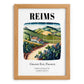 Reims, France – Historic Cities Art Print, set in oak frame