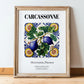 Carcassonne, France – Travel Print, in wooden frame leaning on the floor