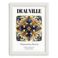 Deauville, France – Travel Print, placed in minimal white frame