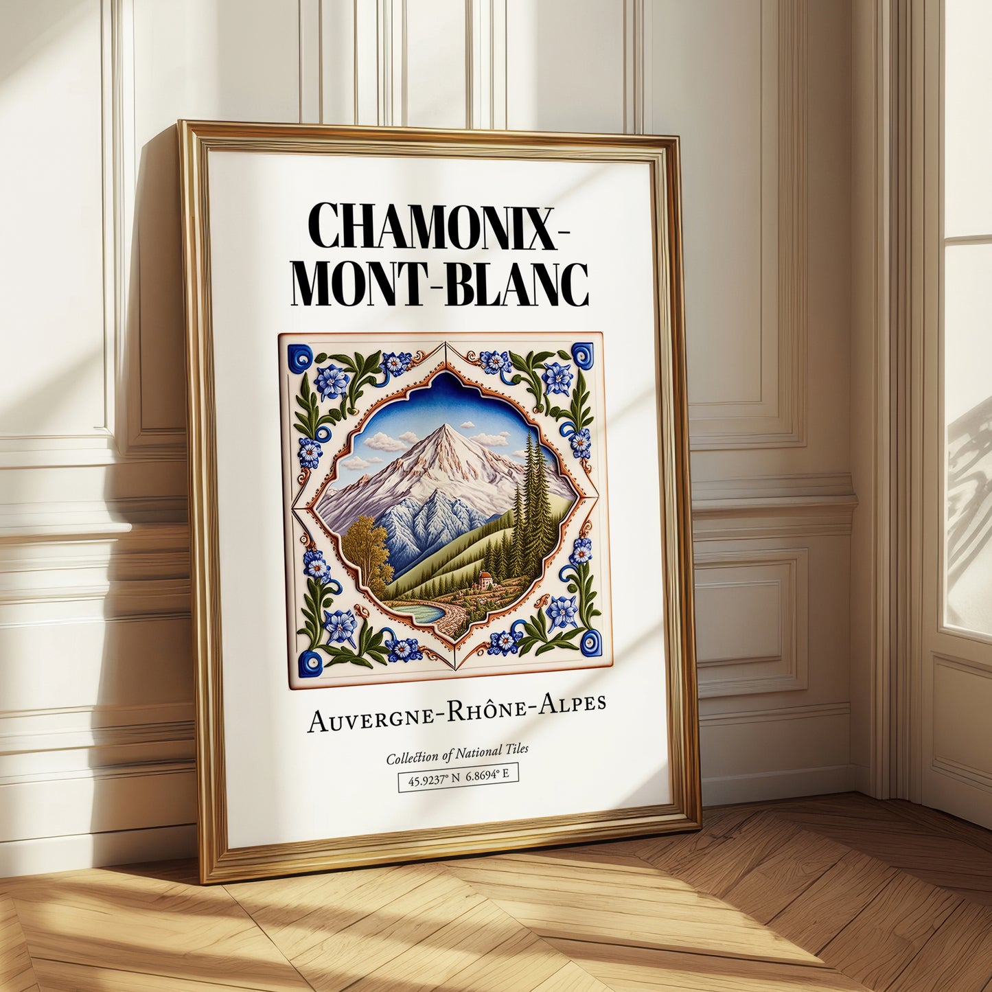 Chamonix-mont-blanc, France – Travel Wall Art, styled in a charming Paris street view