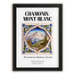 Chamonix-mont-blanc, France – Travel Wall Art, in sleek black frame