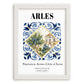 Arles, France – Travel Poster, placed in minimal white frame