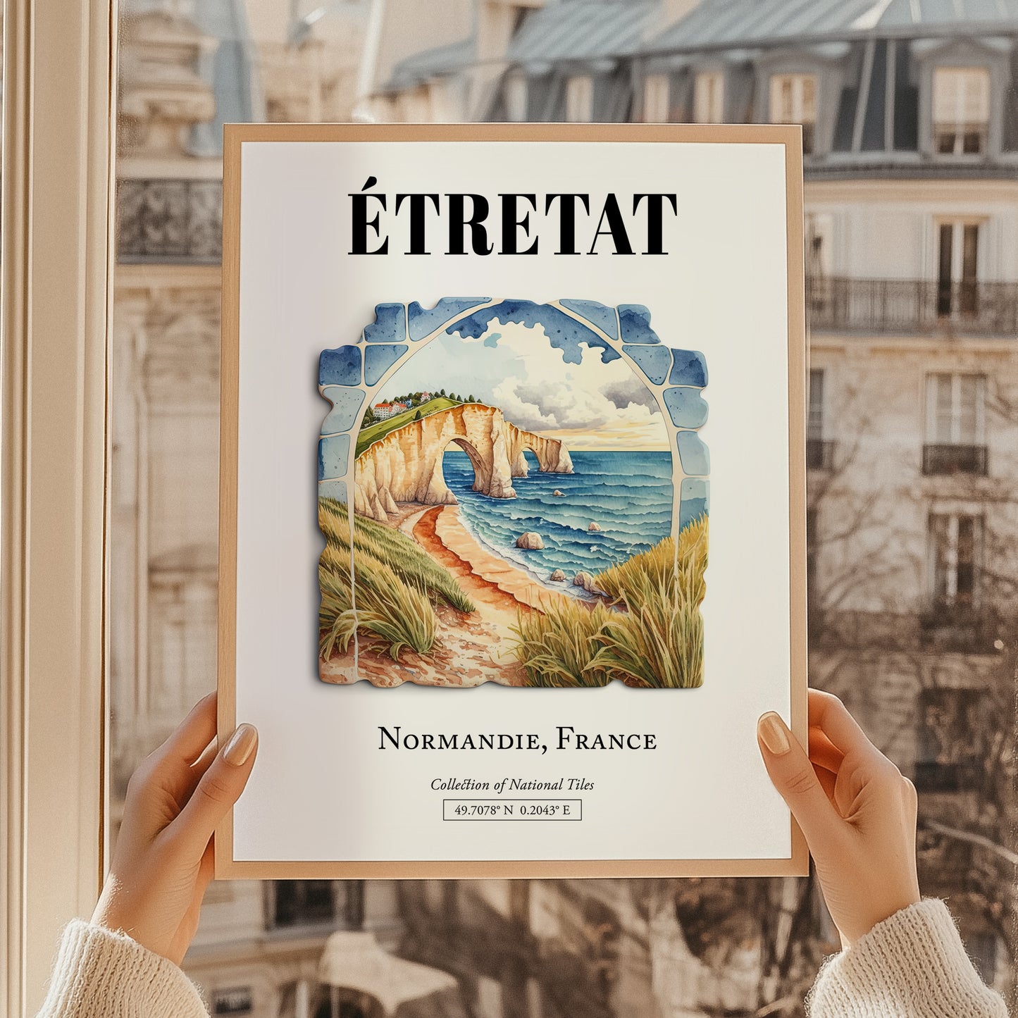 Étretat, France – Minimalist Travel Print