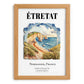 Étretat, France – Minimalist Travel Print, set in oak frame