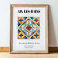 Aix-les-bains, France – Travel Print, in wooden frame leaning on the floor