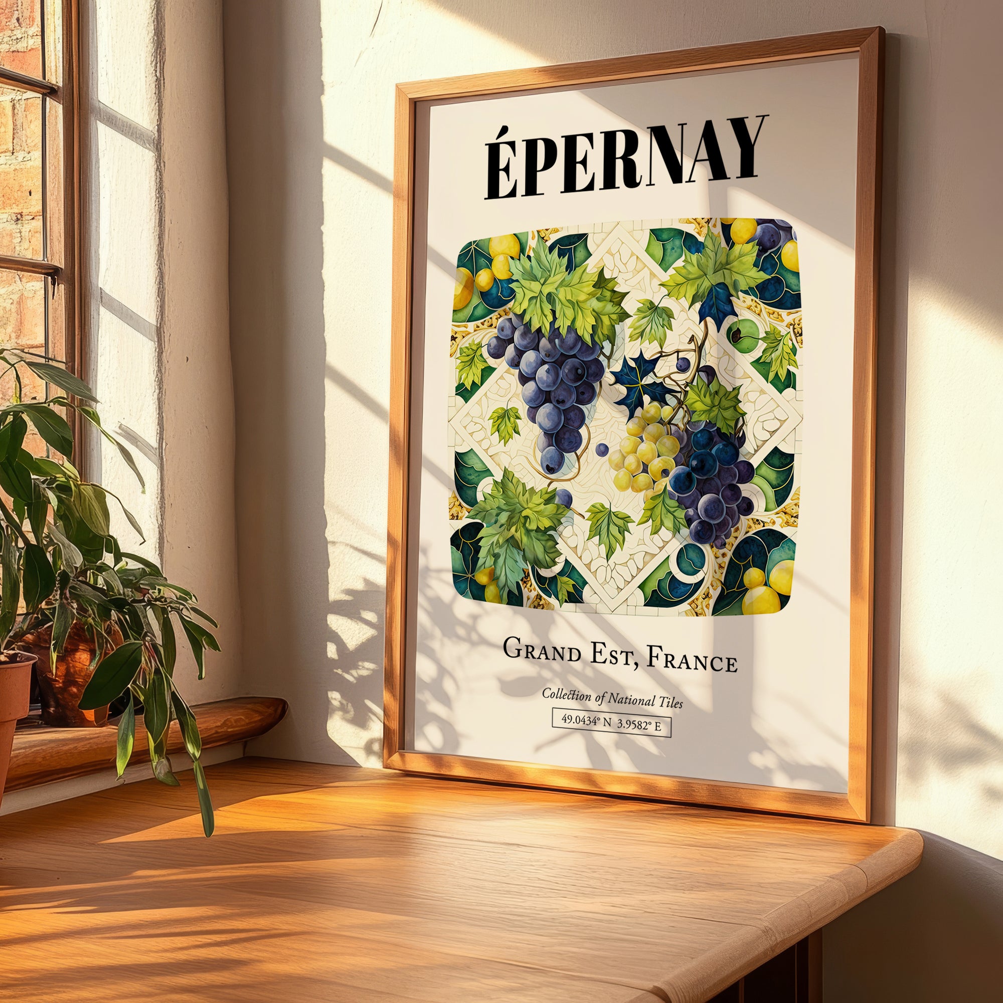 Épernay, France – Travel Print, clean layout with no caption