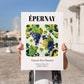 Épernay, France – Travel Print, no-text version framed in wood