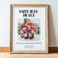 Saint-jean-de-luz, France – Vintage Travel Poster, in wooden frame leaning on the floor