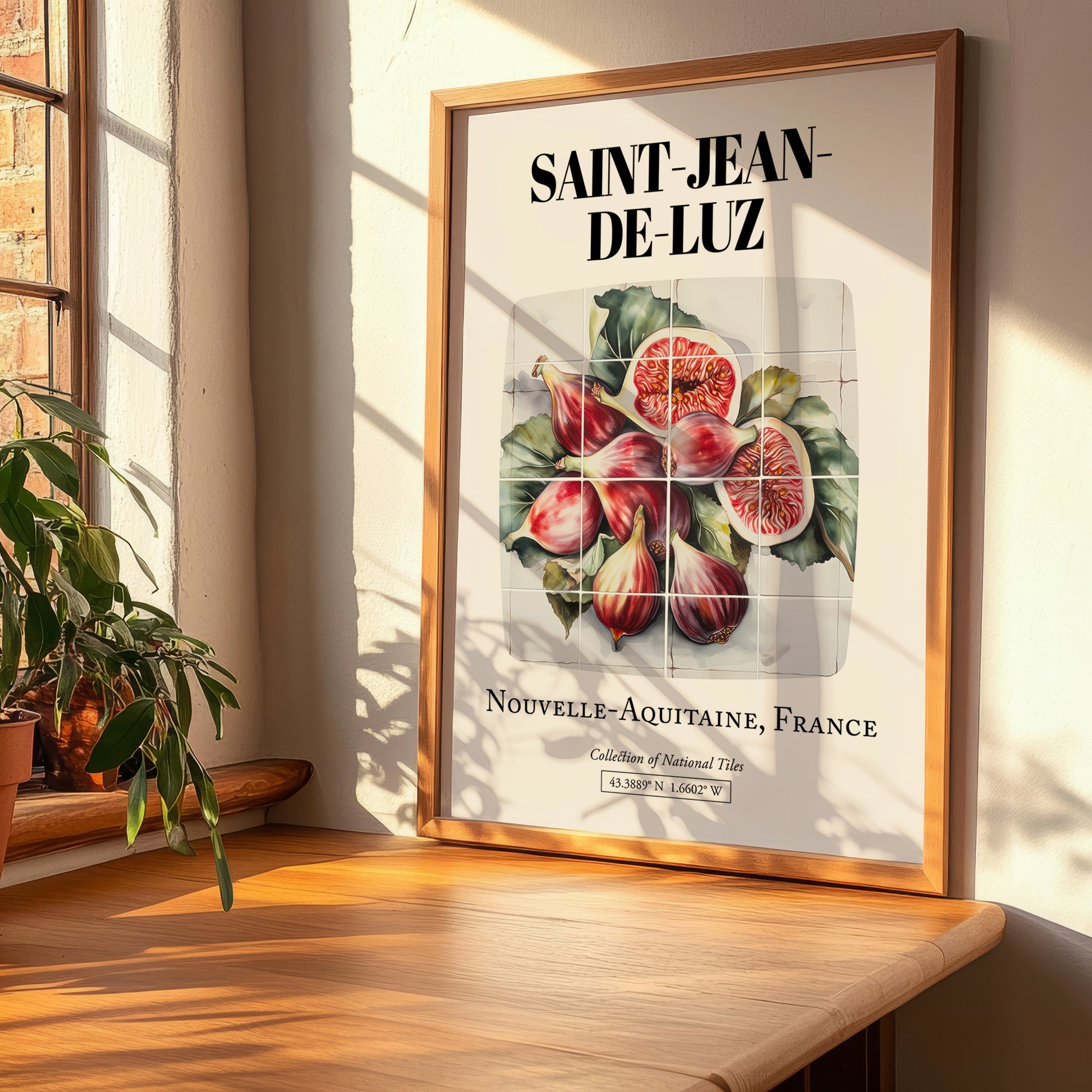 Saint-jean-de-luz, France – Vintage Travel Poster, clean layout with no caption