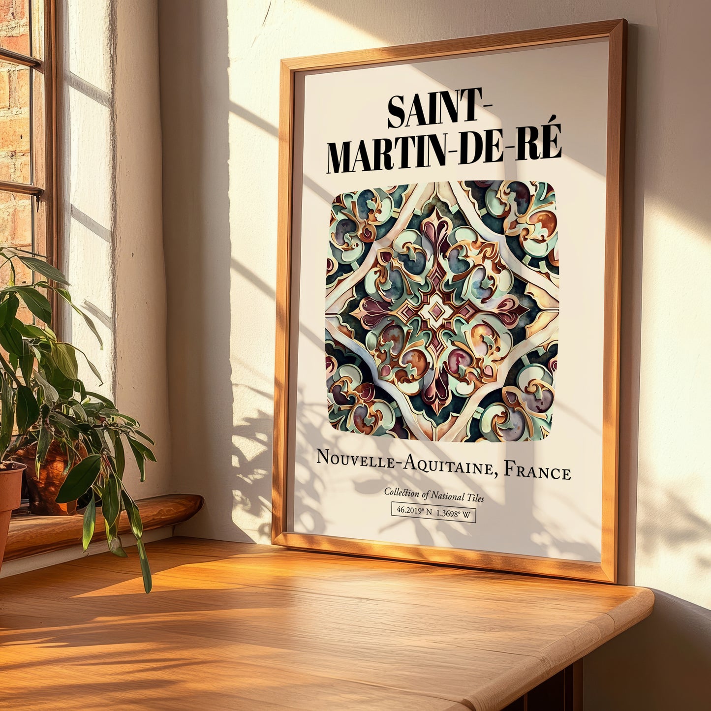 Saint-martin-de-ré, France – World Travel Art, clean layout with no caption