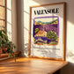 Valensole, France – Illustrated Travel Poster, clean layout with no caption