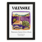 Valensole, France – Illustrated Travel Poster, in sleek black frame