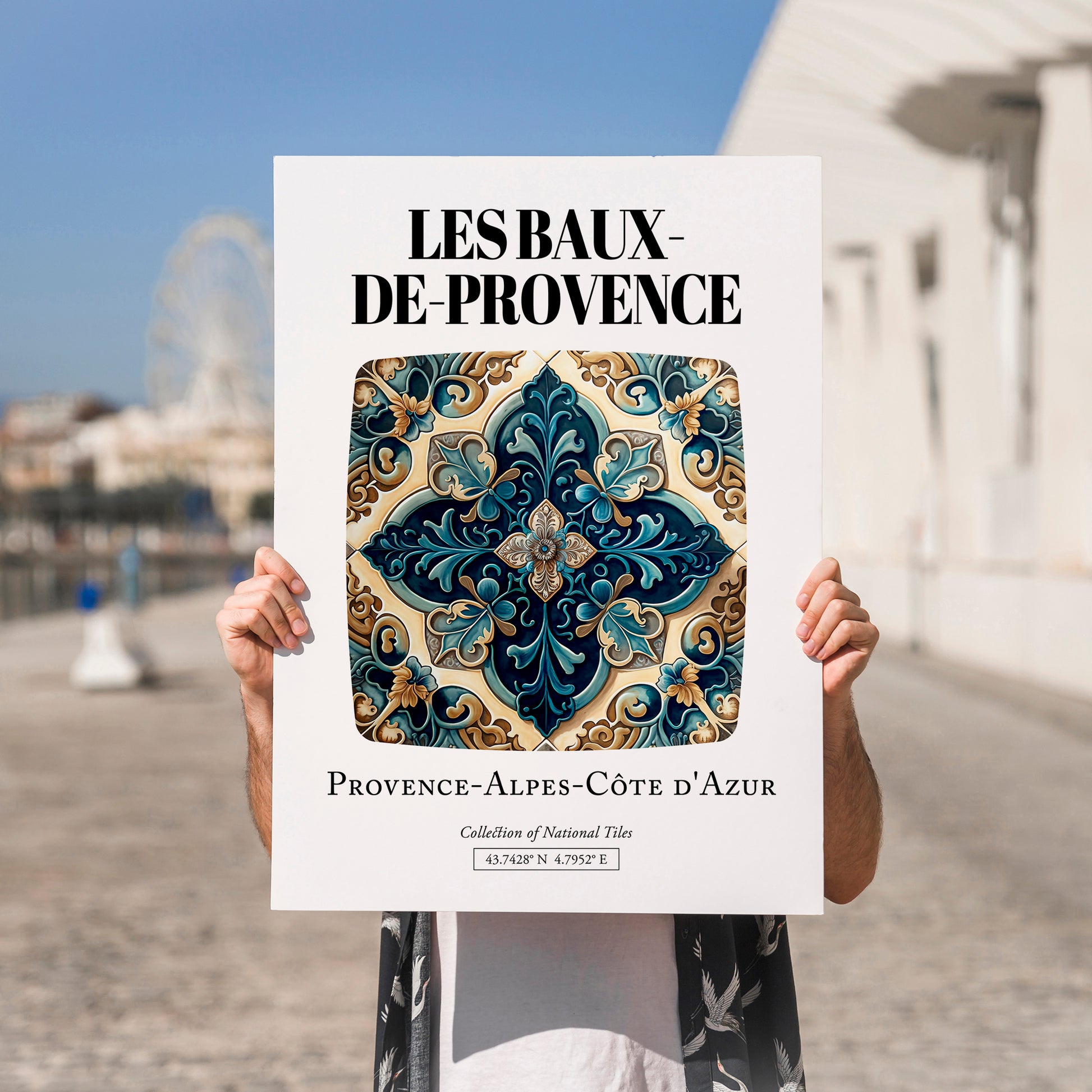 Les Baux-de-provence, France – Dream Destination Decor, no-text version framed in wood