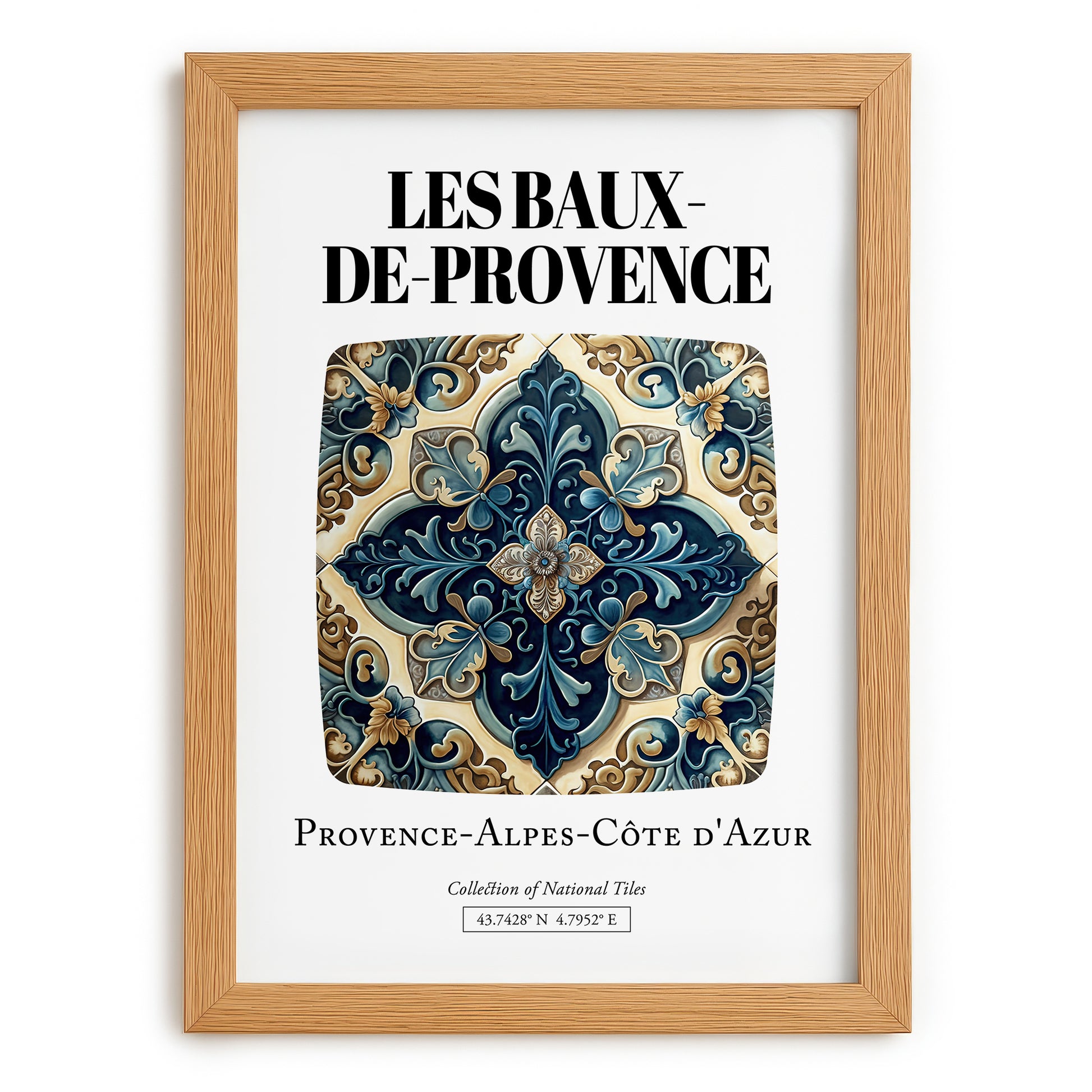 Les Baux-de-provence, France – Dream Destination Decor, set in oak frame