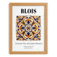 Blois, France – Travel Poster, set in oak frame