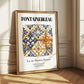 Fontainebleau, France – Tourist Destination Poster, styled in a charming Paris street view