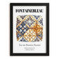 Fontainebleau, France – Tourist Destination Poster, in sleek black frame