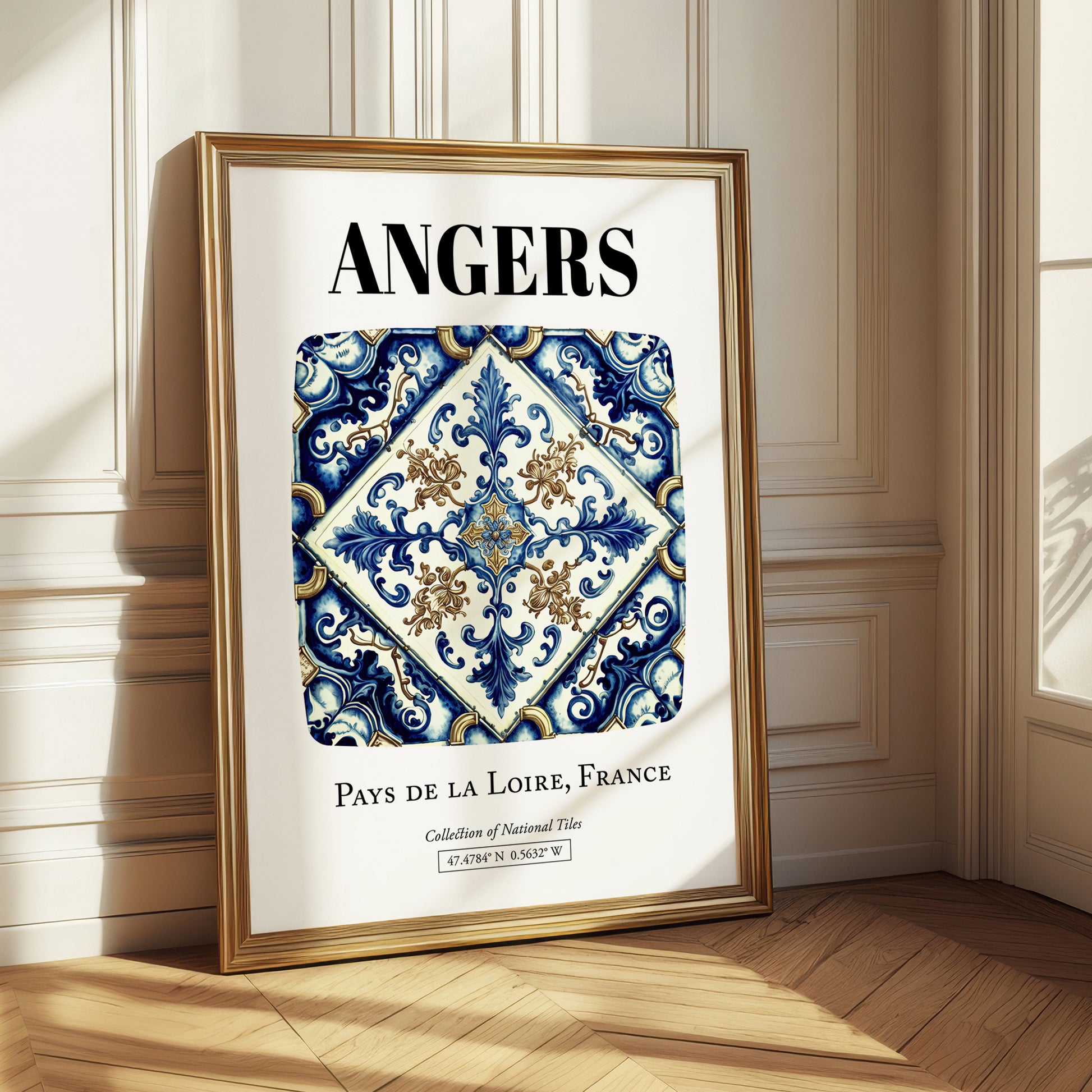 Angers, France – Travel Wall Decor, styled in a charming Paris street view